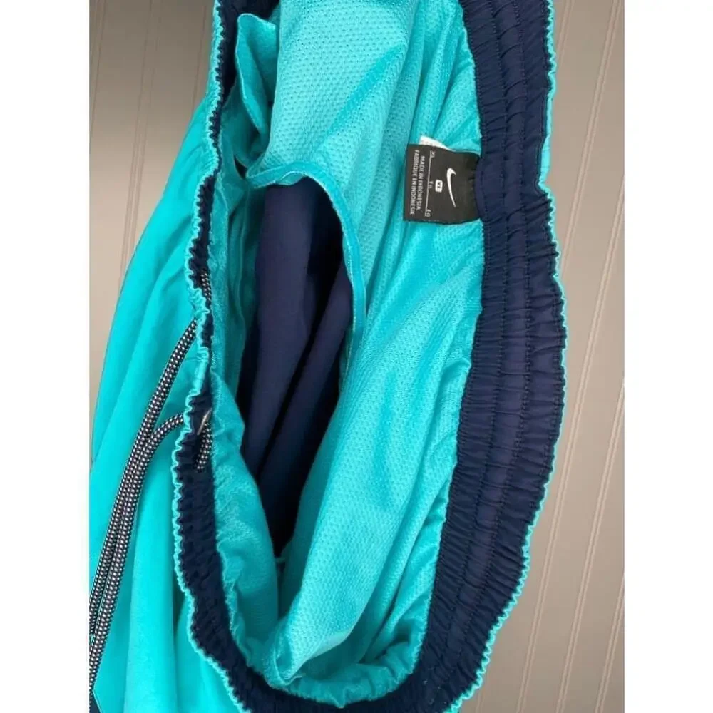 Men's Nike Swim Trunks Sz XL Turquoise/Blue